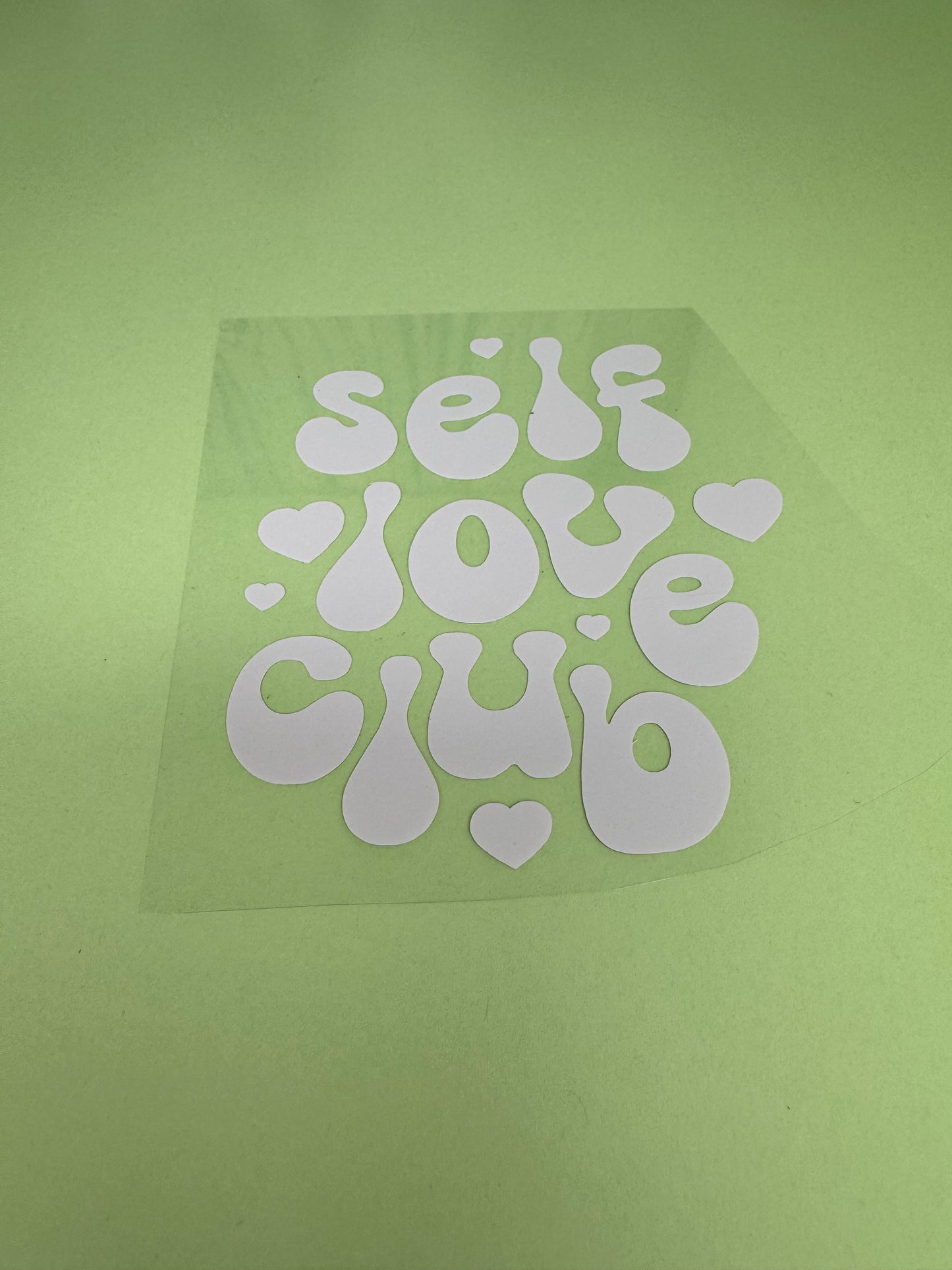 Self Love Club Mirror Decal
