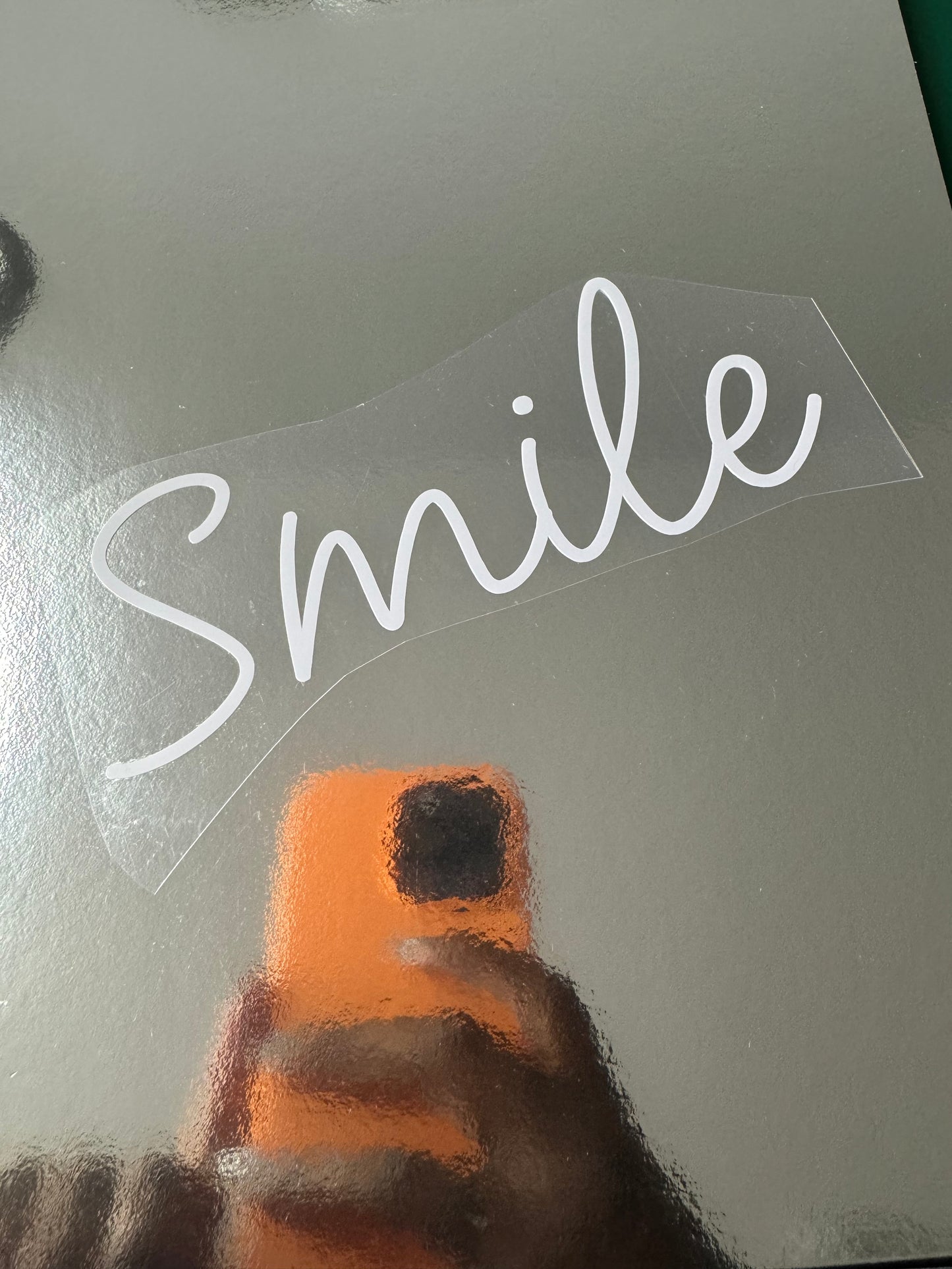 Smile Mirror Decal :)