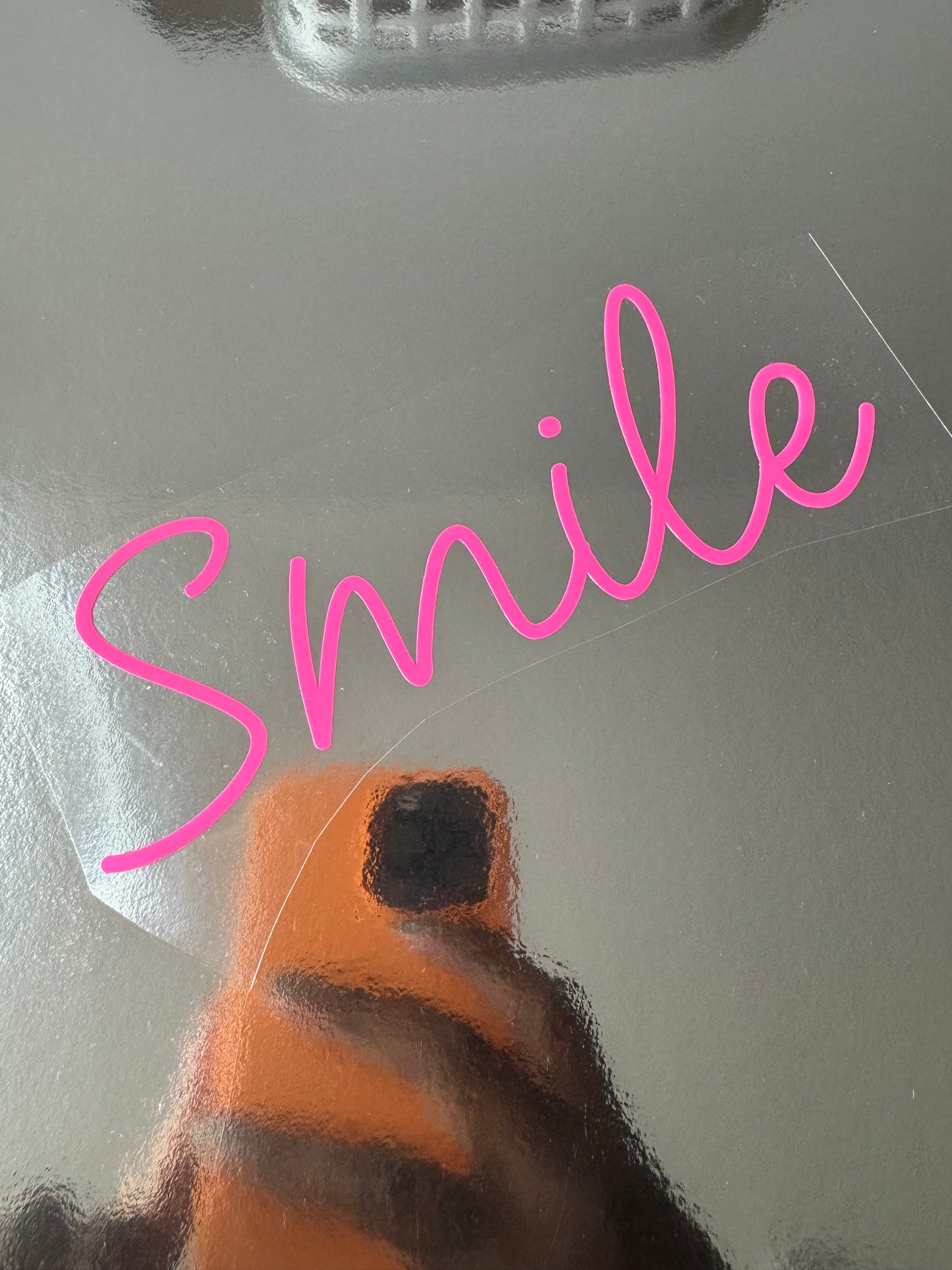Smile Mirror Decal :)