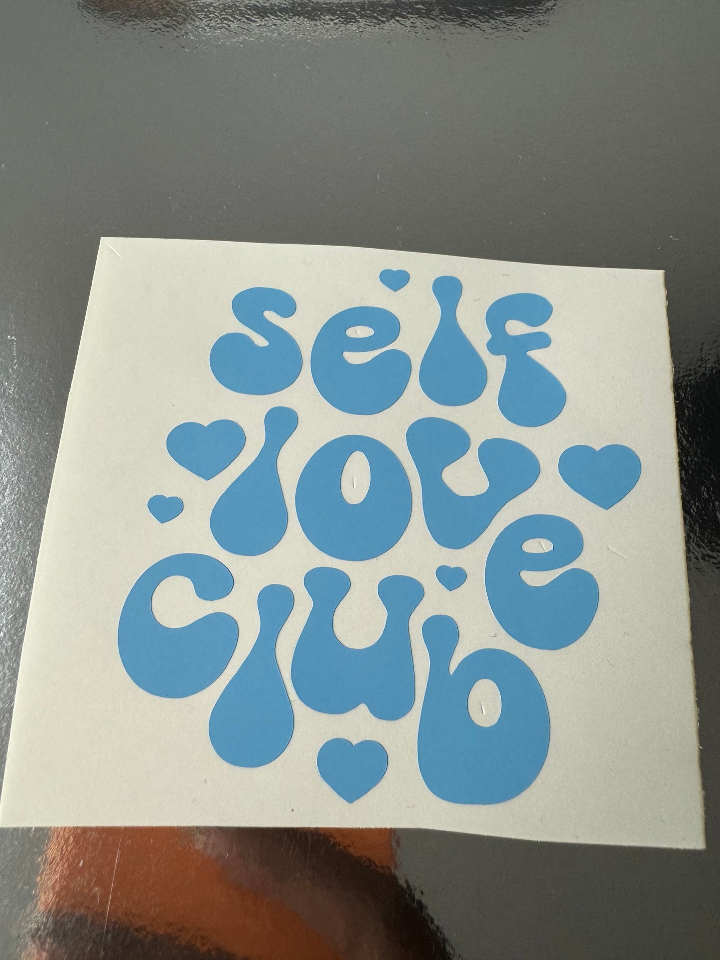 Self Love Club Mirror Decal