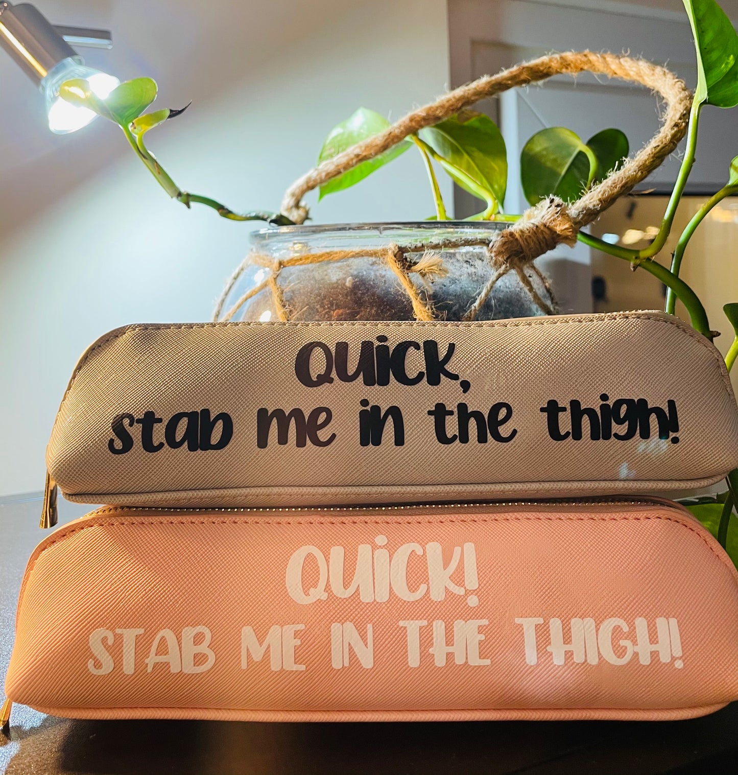 Quick, Stab Me In The Thigh Epipen Pouch