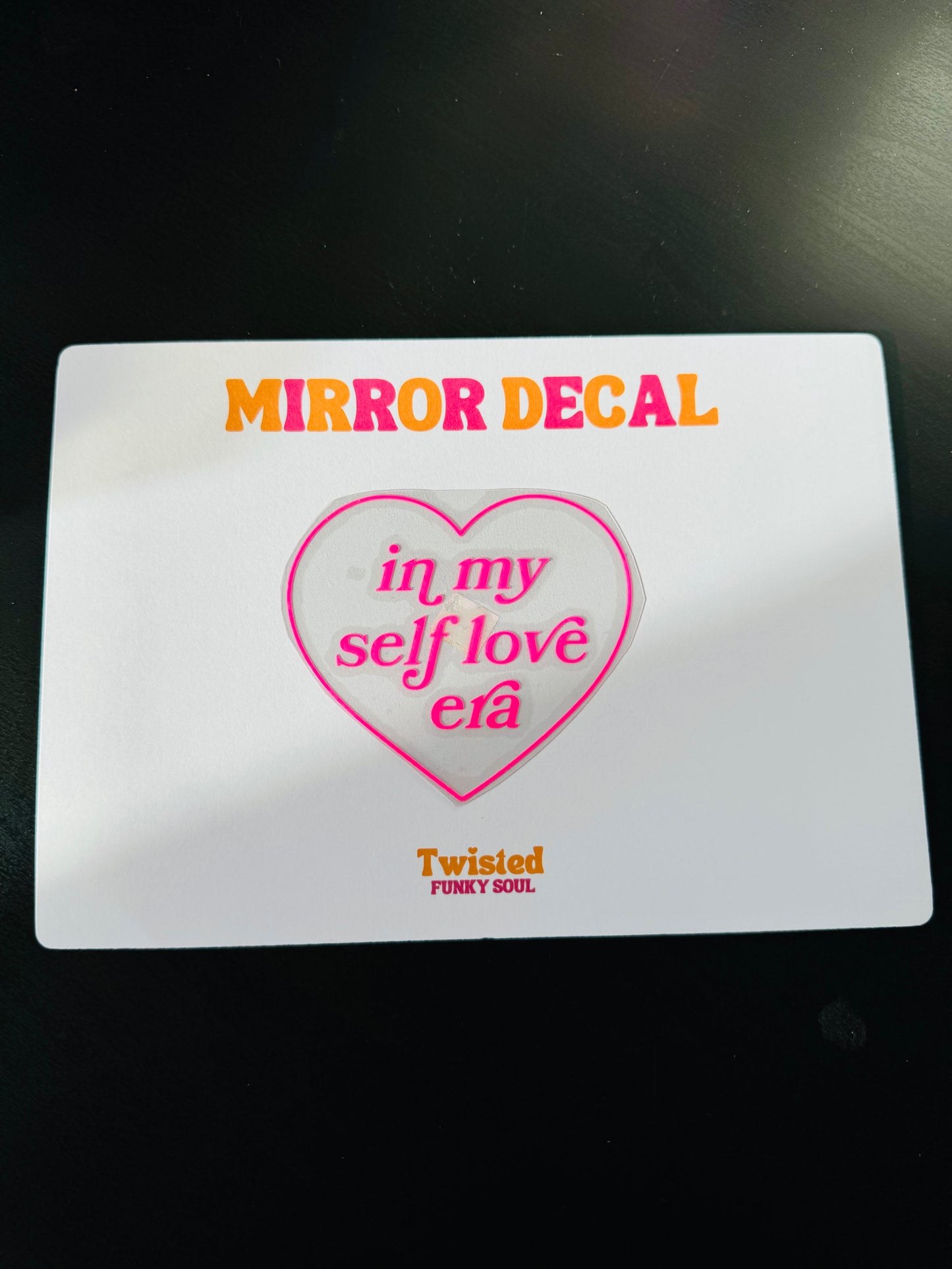 In My Self Love Era Vinyl Decal