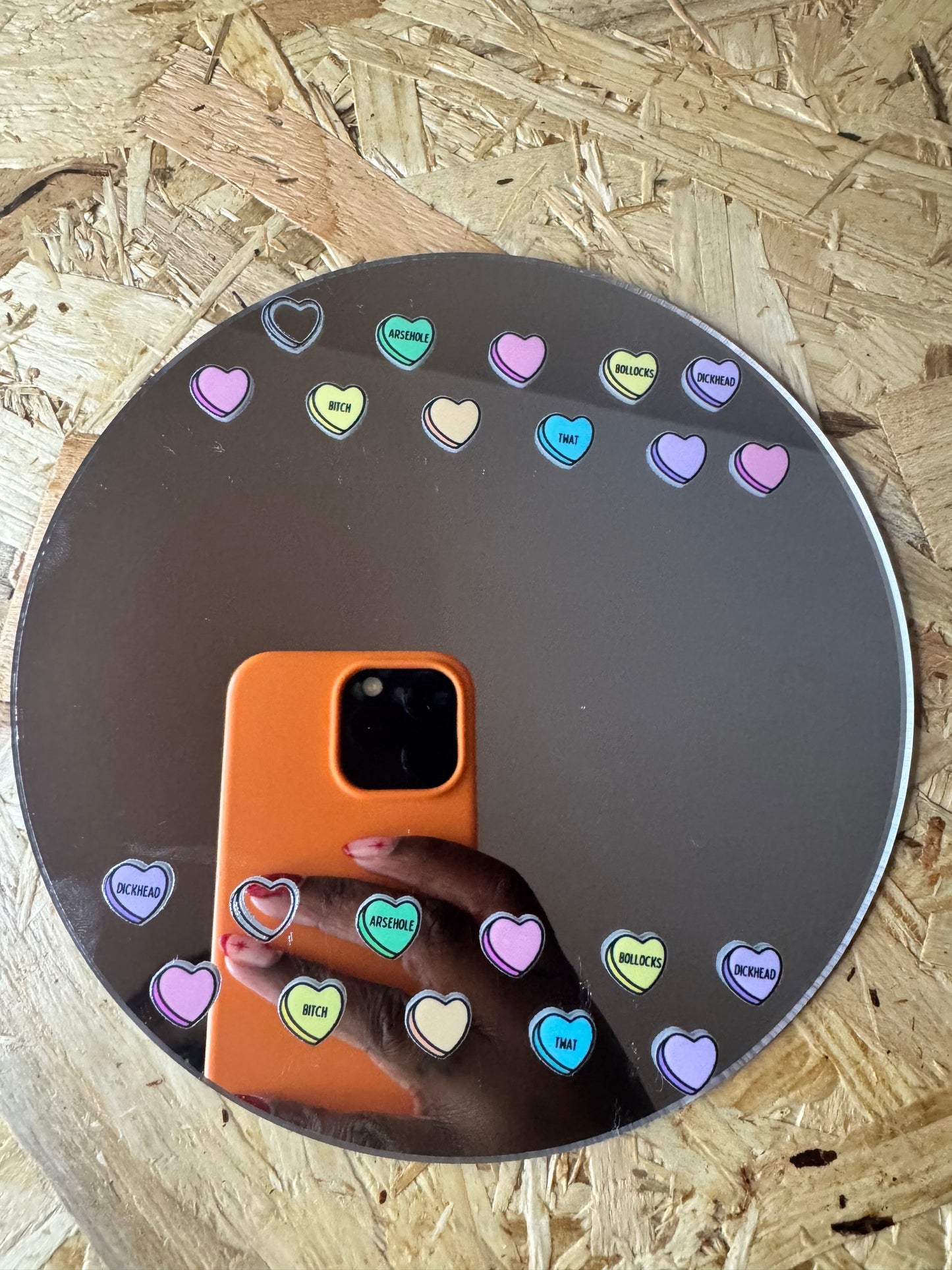 SALE : Printed Mini Acrylic Mirror (150mm - Pick Your Design)