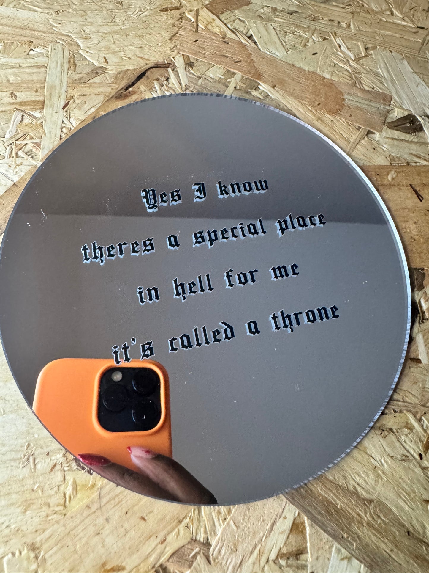 SALE : Printed Mini Acrylic Mirror (150mm - Pick Your Design)