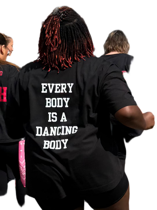 Twisted Funky Moves : Every Body Is A Dancing Body Oversized T-shirt