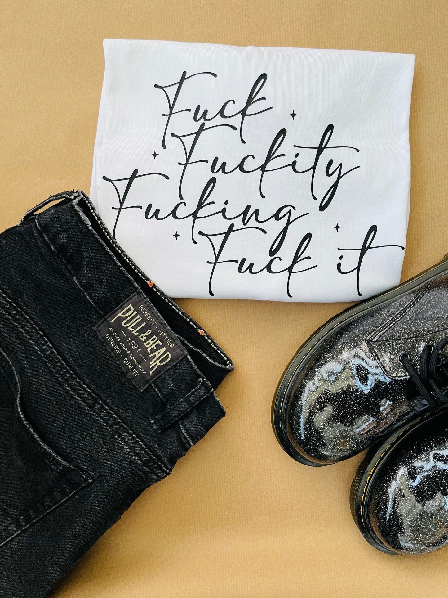Fuck, Fuckity, Fucking , Fuck it : Sweary Slogan T-shirt
