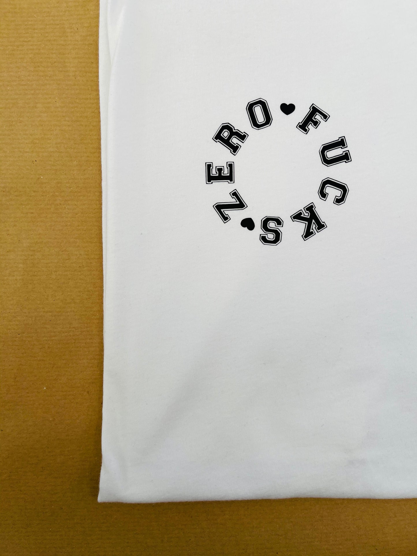 Zero Fucks : Sweary Slogan T-shirt