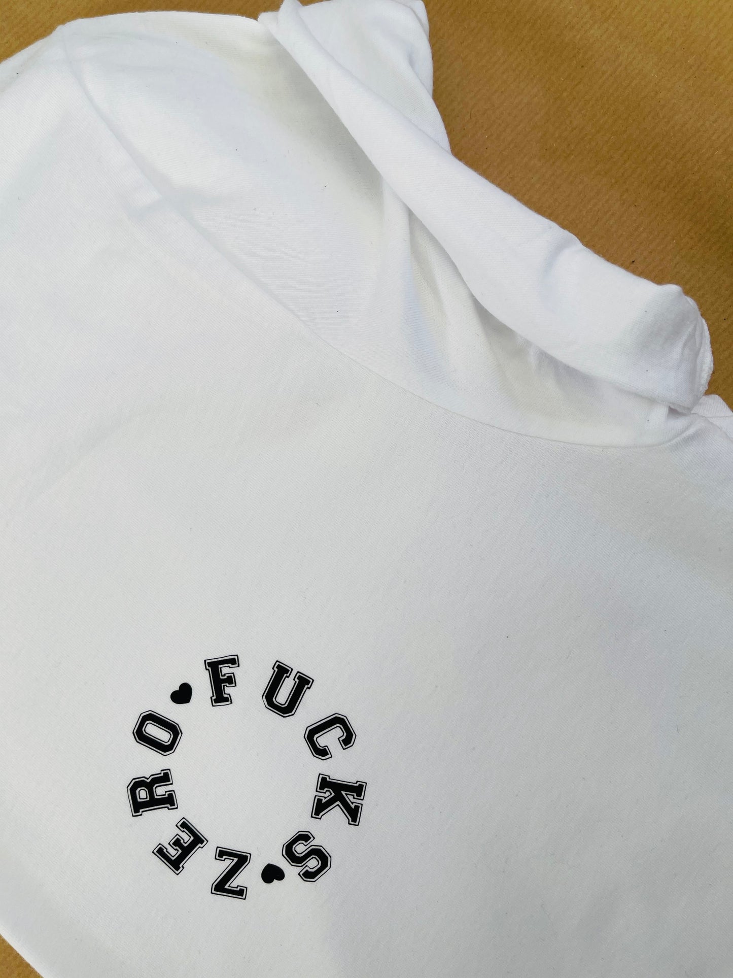 Zero Fucks : Sweary Slogan T-shirt