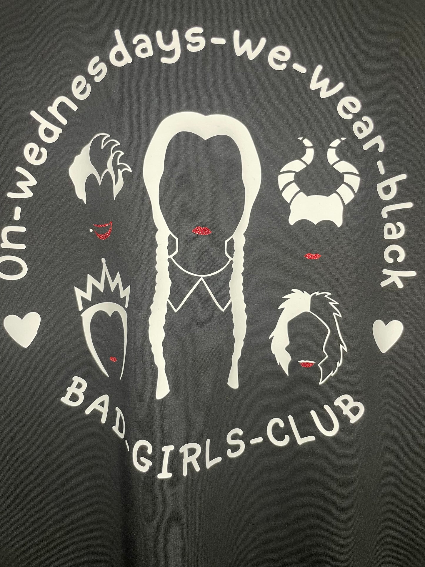Bad Girls Club, On Wednesdays we wear black, villain T-shirt