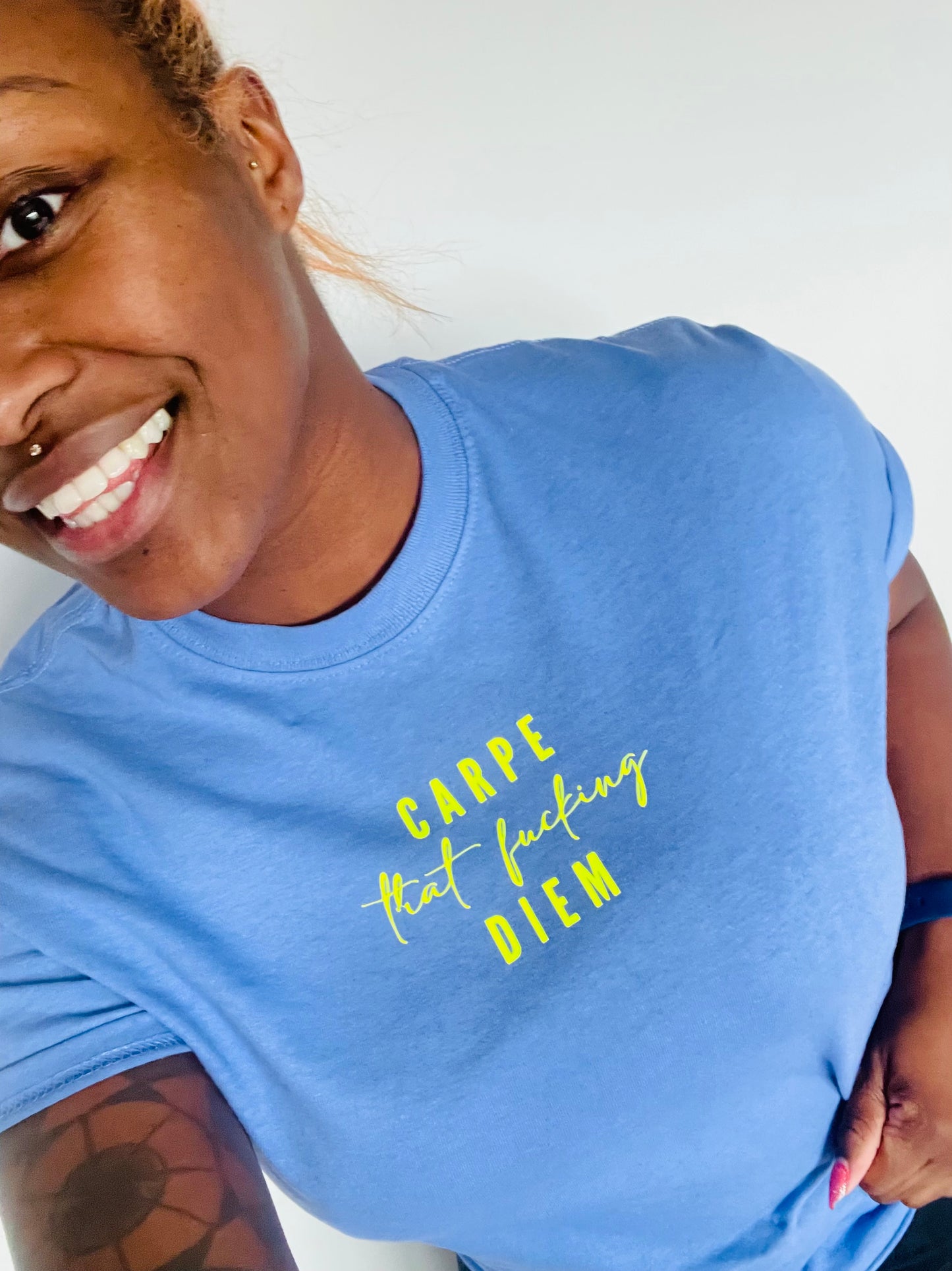 Carpe That Fucking Diem : Sweary Slogan T-shirt