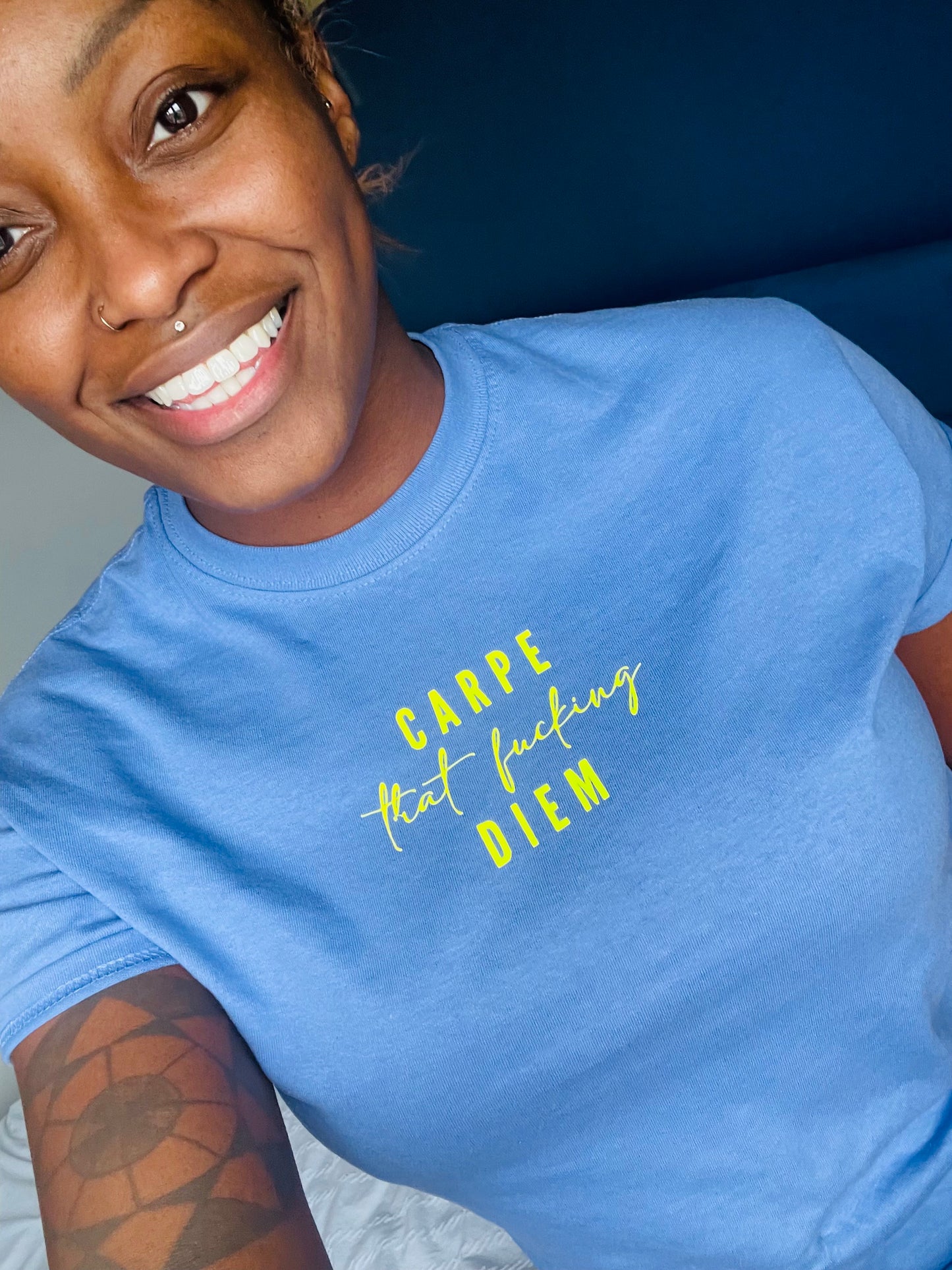 Carpe That Fucking Diem : Sweary Slogan T-shirt