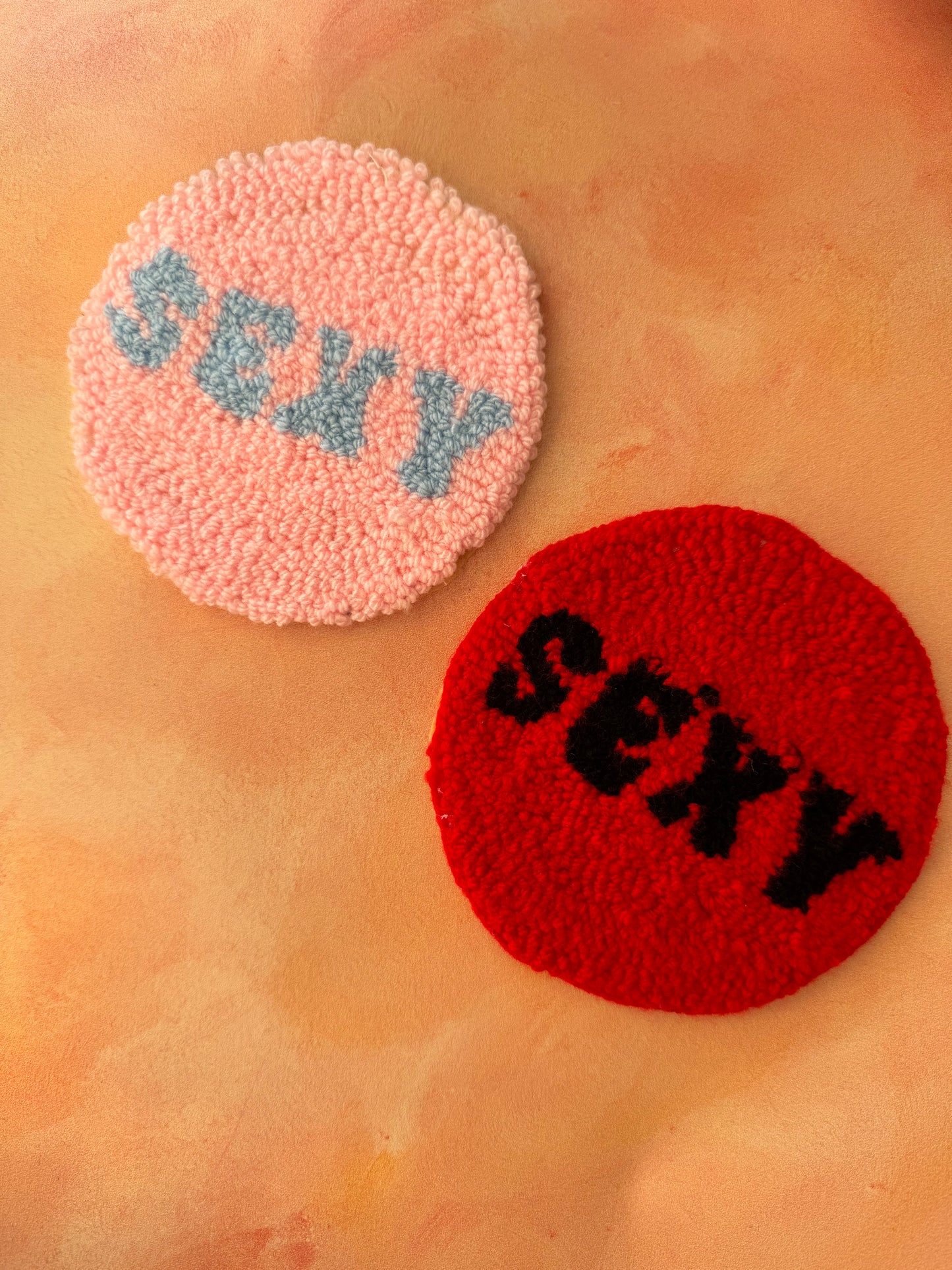 Sweary Mug Rug - Punch Needle Coaster