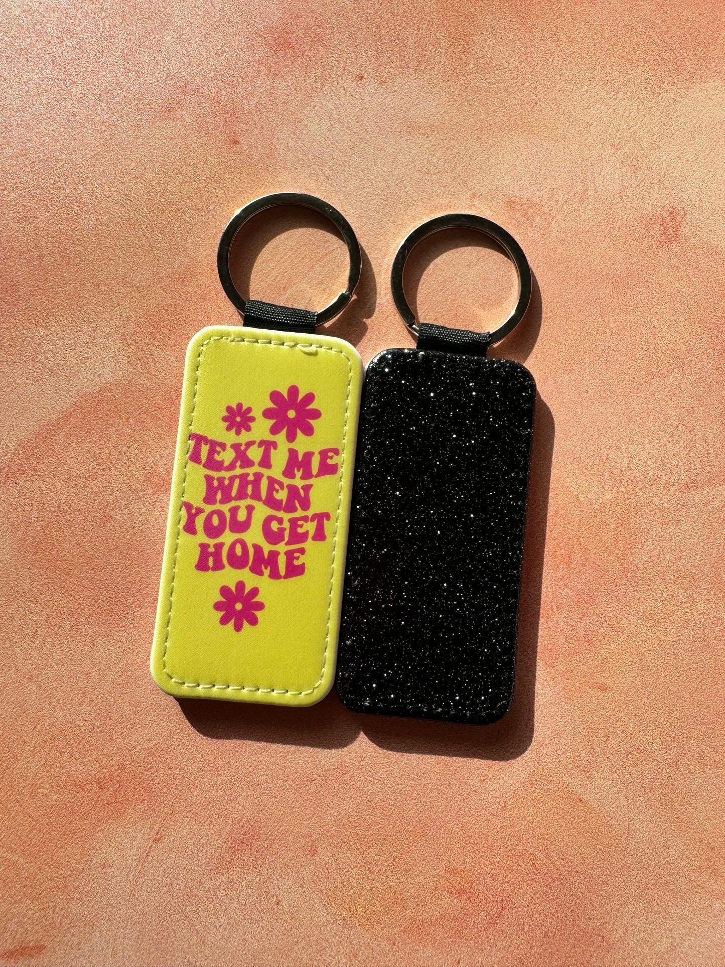 Text me when you get home Keyring