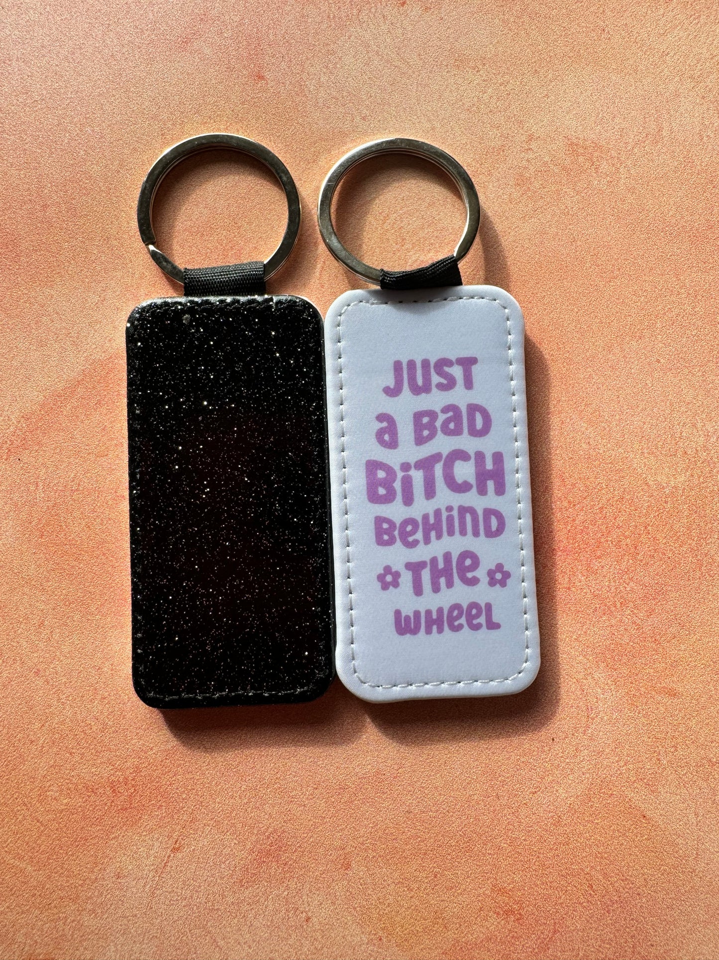 Just a bad bitch behind the wheel Keyring