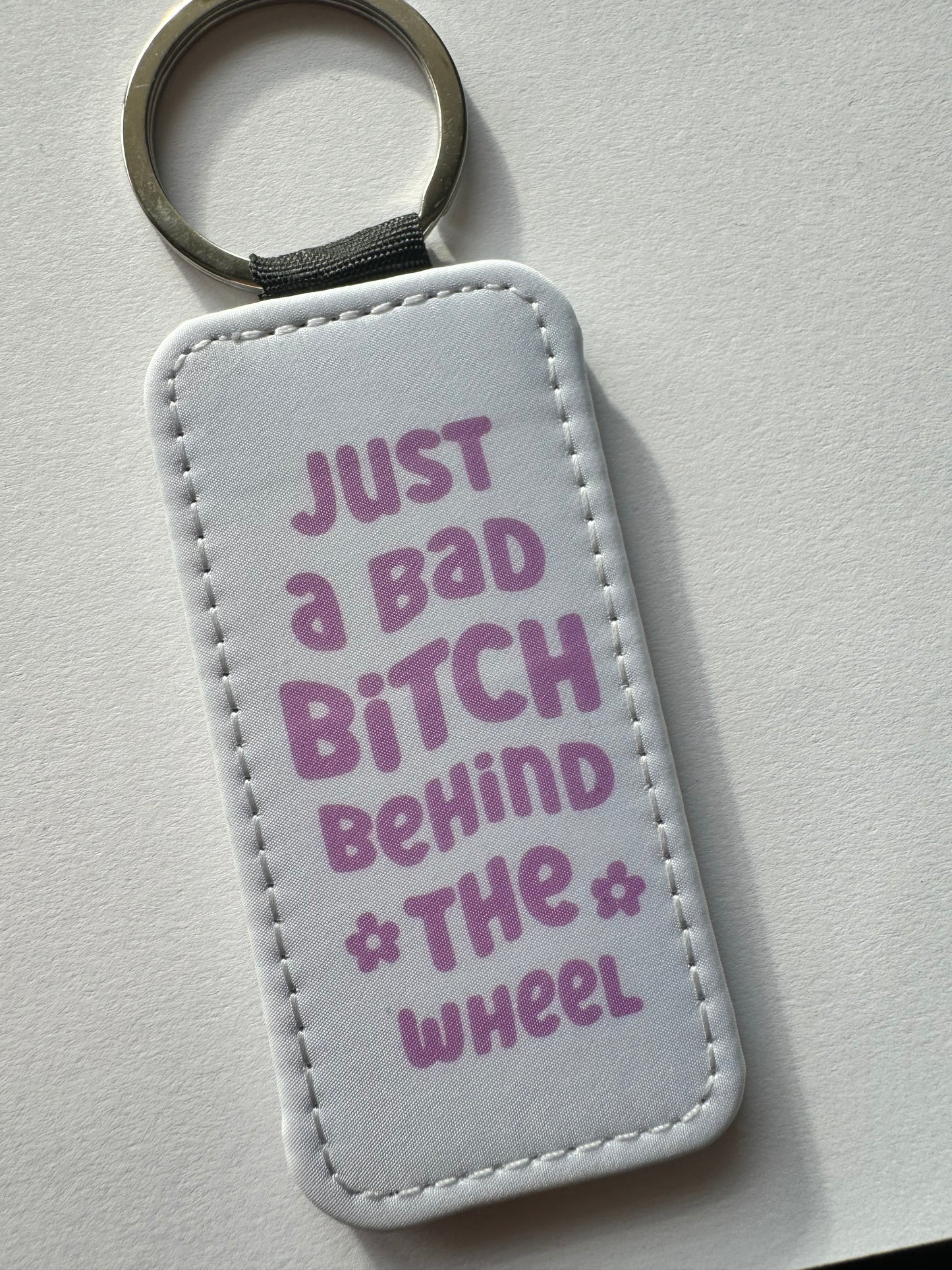 Just a bad bitch behind the wheel Keyring