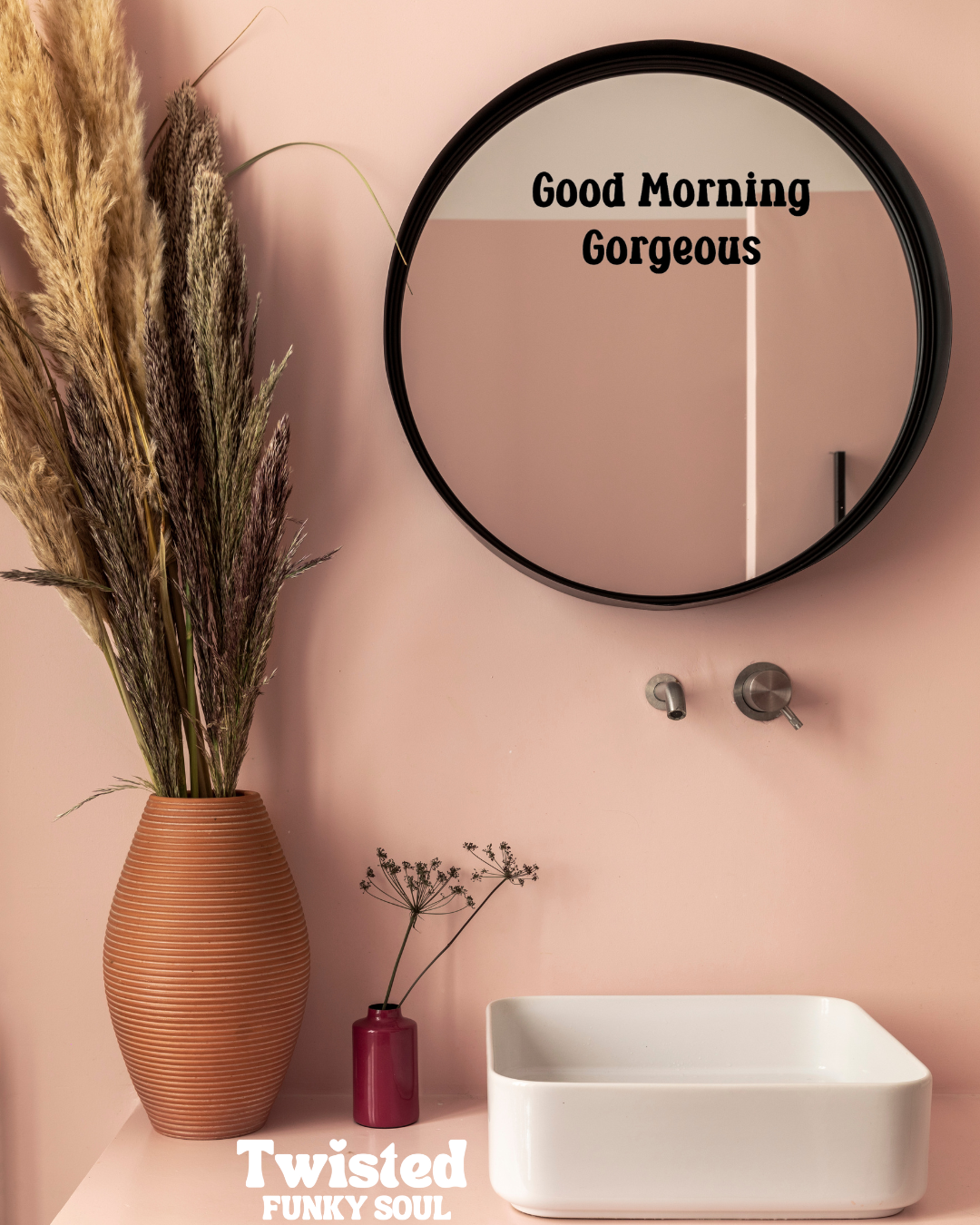 Good Morning Gorgeous Mirror Decal