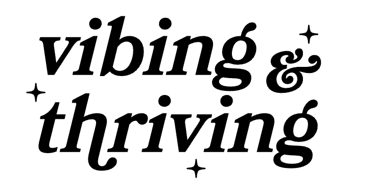 Vibing & Thriving Mirror Decal