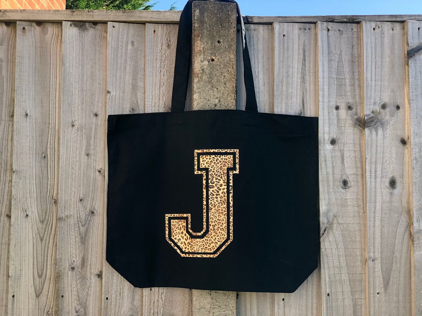 Initial Maxi Tote Bag | Personalised, Monogram Large Bag | Yasmin Danae Designs