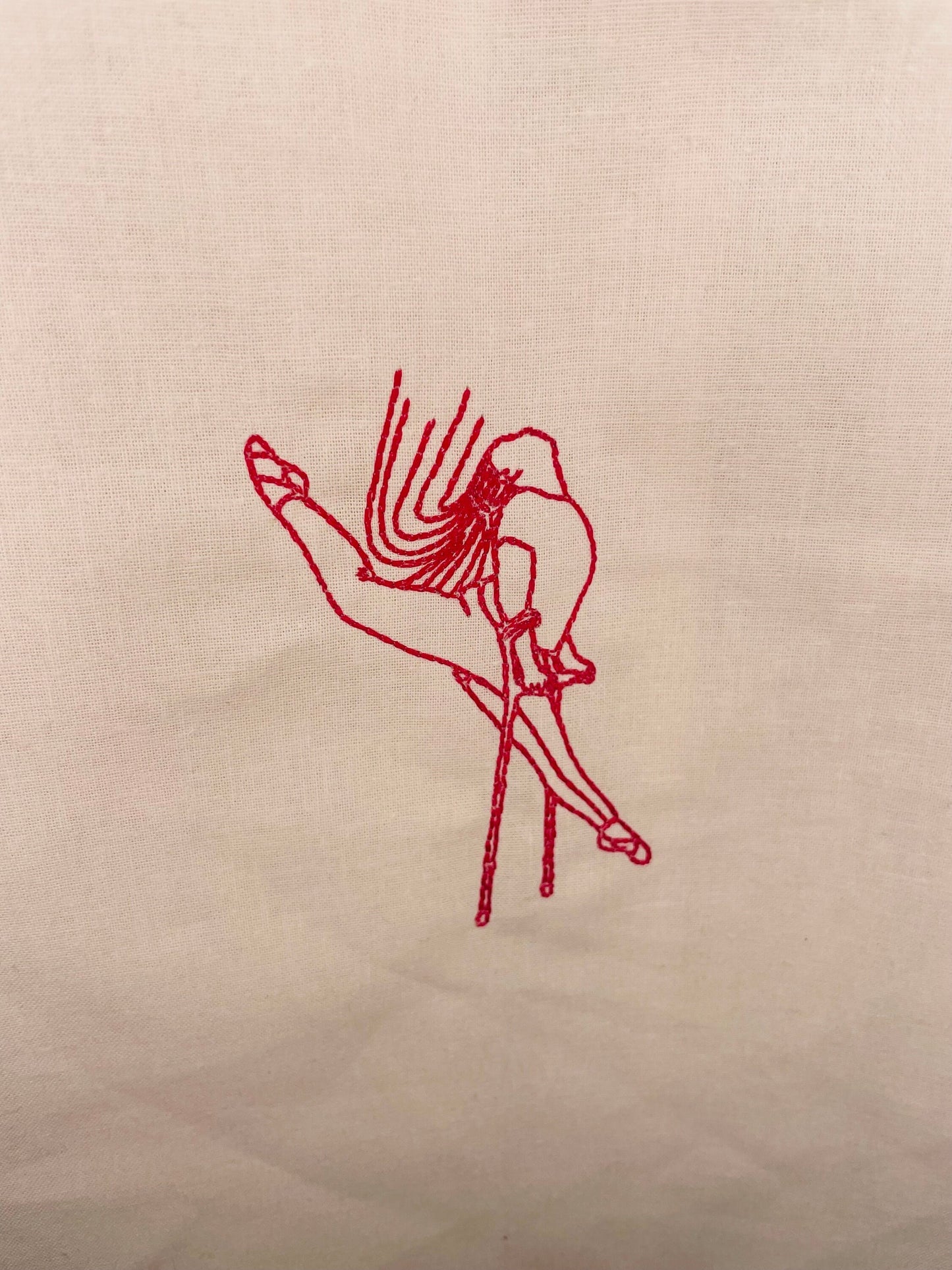 Personalised Embroidered Aerial Portrait From Photo Sweatshirt, Custom Portrait Embroidery Pole Dance Fitness, Custom Photo Embroidery