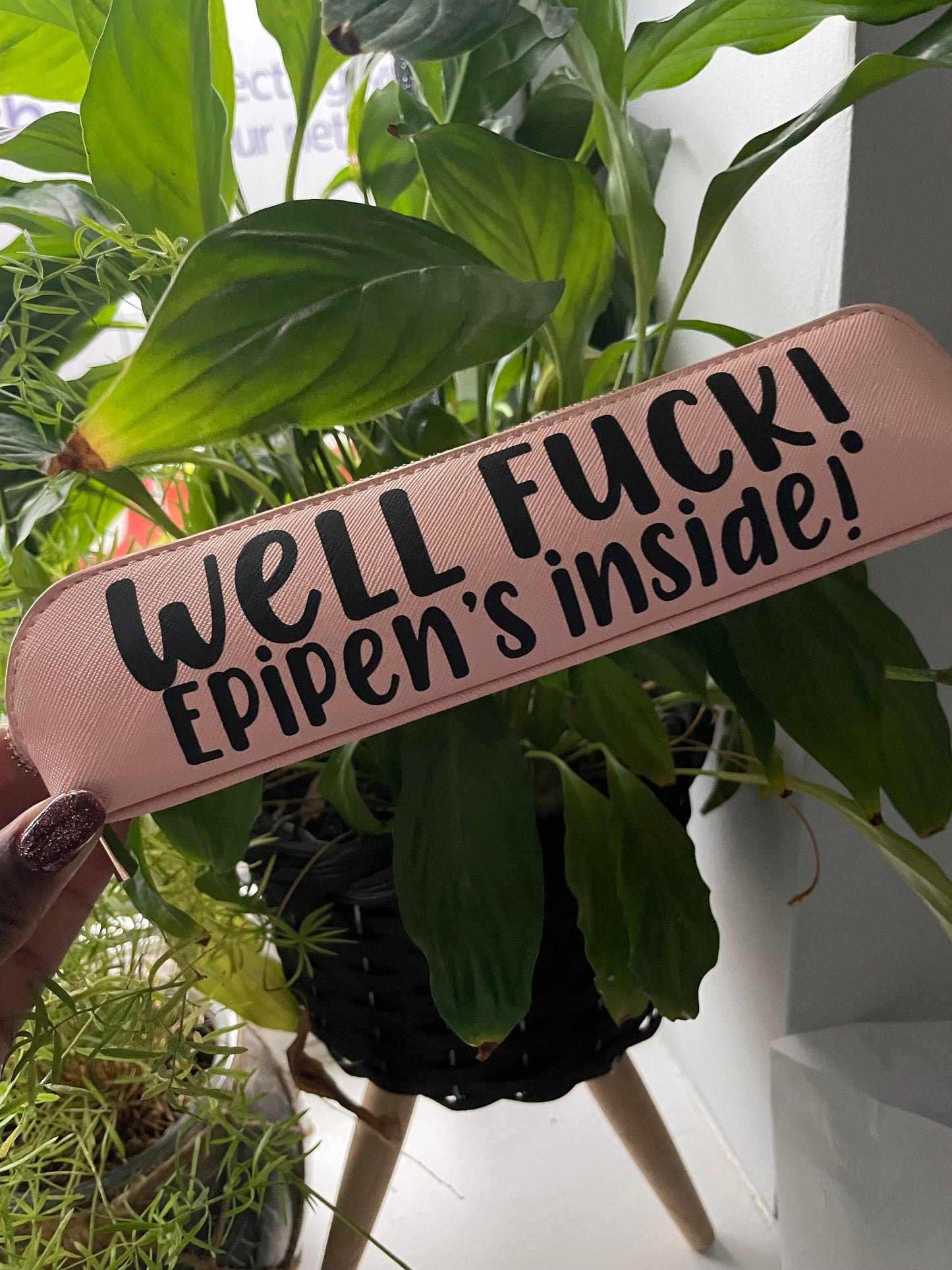 Well Fuck! Epipen’s Inside! | Pink Epi Pen Case | Epipen Inside | Allergy Kit | Medication Bag | Epipen Case | Epipen Holder