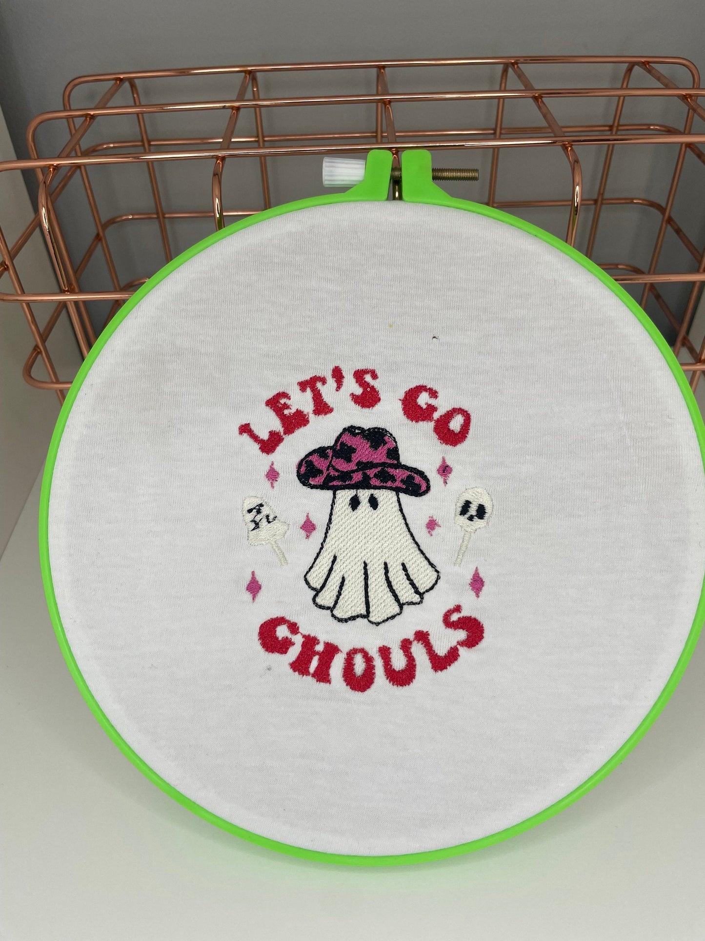 Let’s go ghouls embroidered T-shirt, ghoul gang, ghoul girls unisex tee