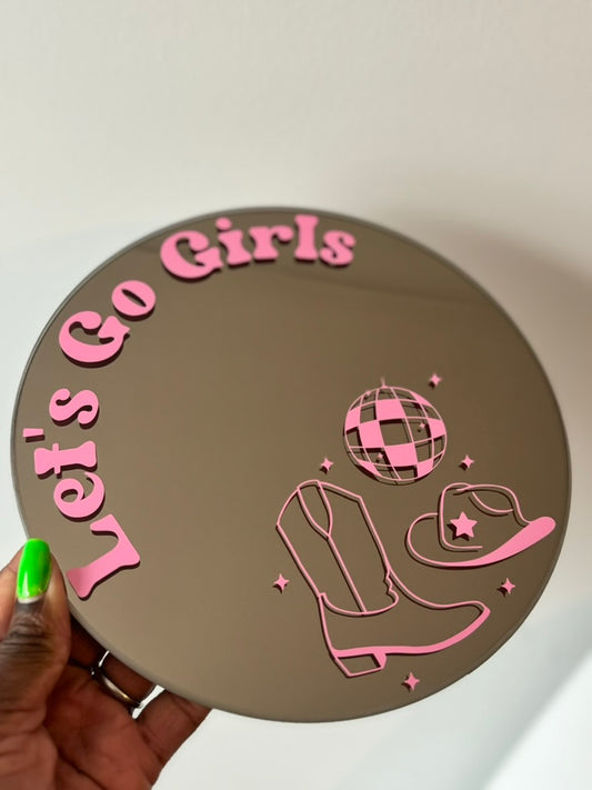 Let's Go Girls - Printed Mirror