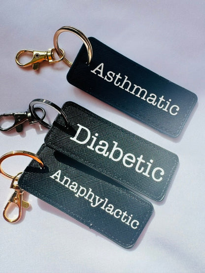 Medical Alert -  Rectangular Keyring