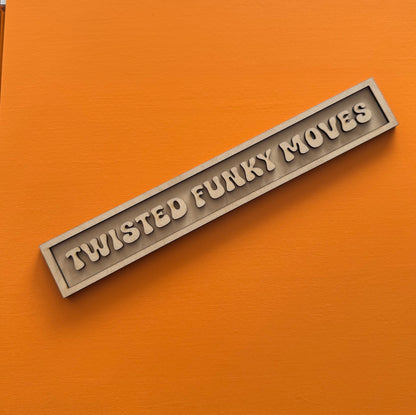 Custom 3D Laser-Cut Wooden Sign – Personalised Layered Typography | Painted or Natural Finish