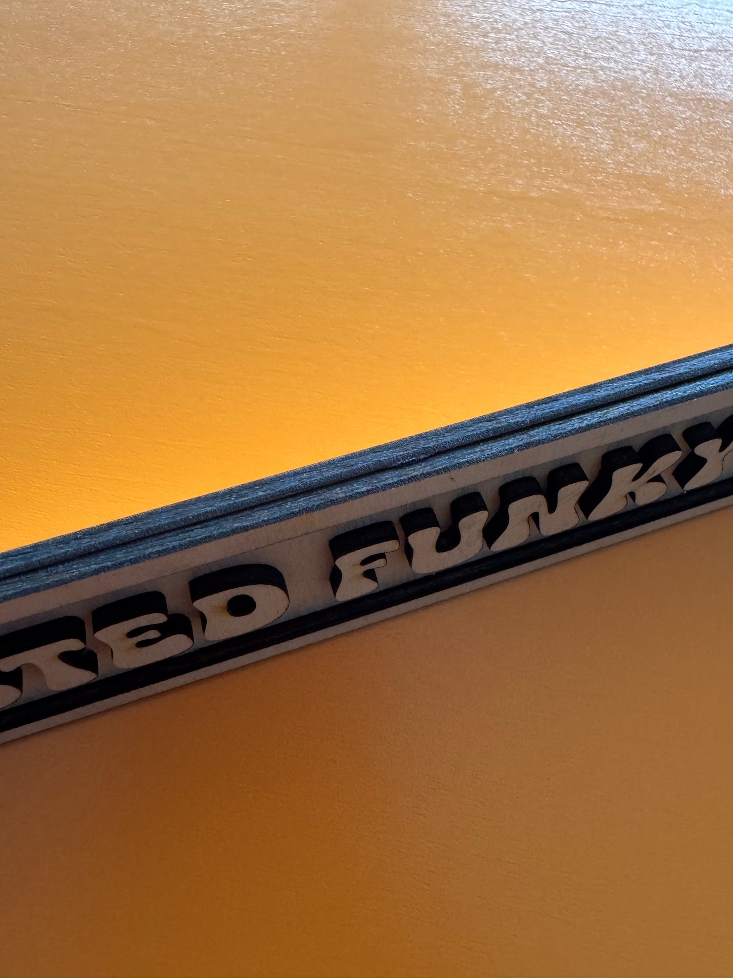 Custom 3D Laser-Cut Wooden Sign – Personalised Layered Typography | Painted or Natural Finish