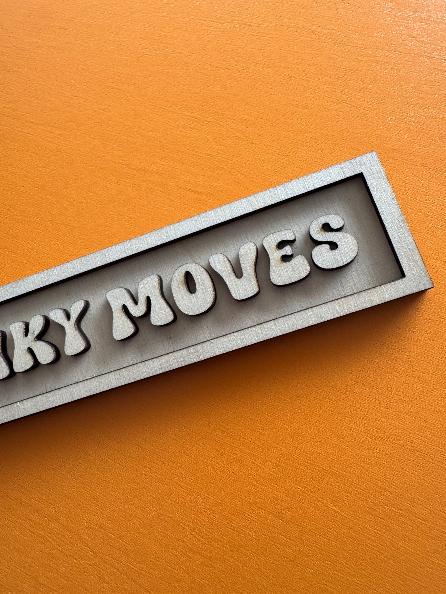 Custom 3D Laser-Cut Wooden Sign – Personalised Layered Typography | Painted or Natural Finish