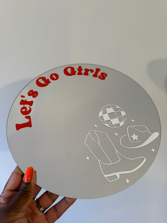 Let's Go Girls - Printed Mirror