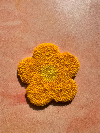 Cute Flower Mug Rug - Punch Needle Coaster