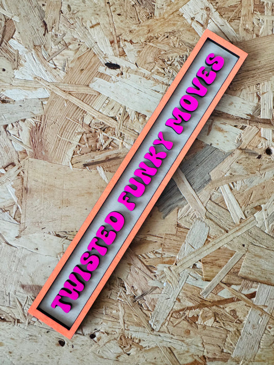 Custom 3D Laser-Cut Wooden Sign – Personalised Layered Typography | Painted or Natural Finish