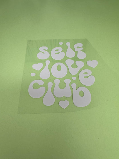 Self Love Club Mirror Decal