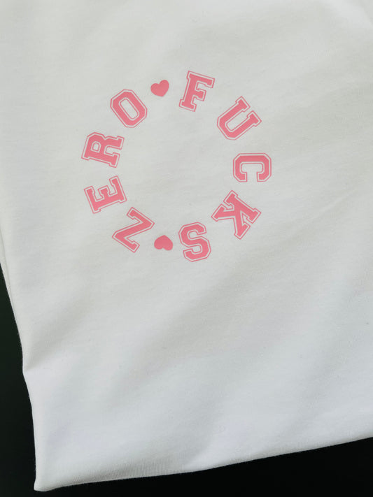 Zero Fucks : Sweary Slogan T-shirt