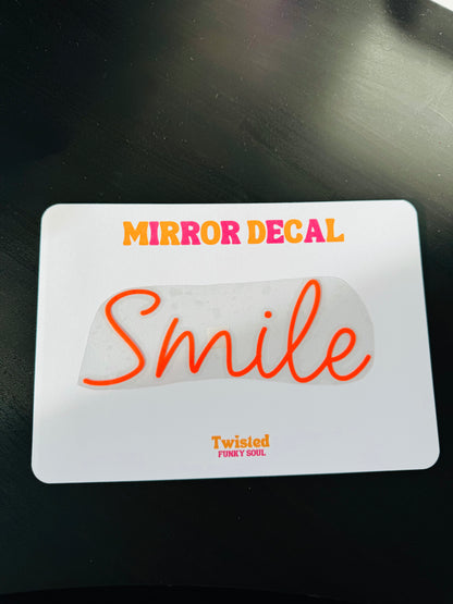 Smile Vinyl Decal