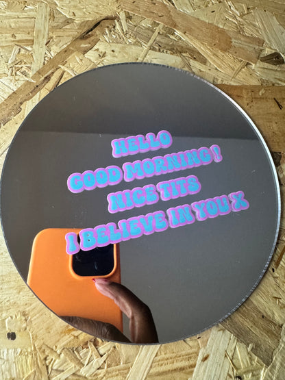 SALE : Printed Mini Acrylic Mirror (150mm - Pick Your Design)