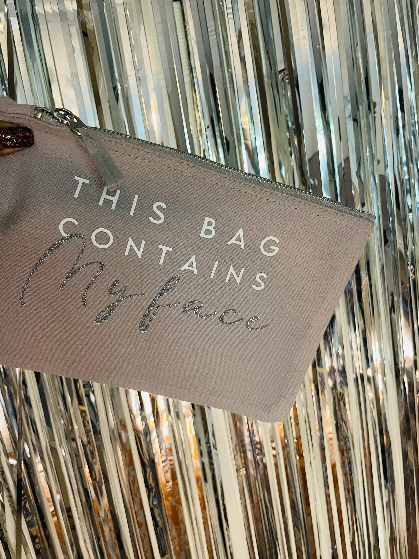 This Bag Contains My Face Accessory Pouch / Make Up Bag