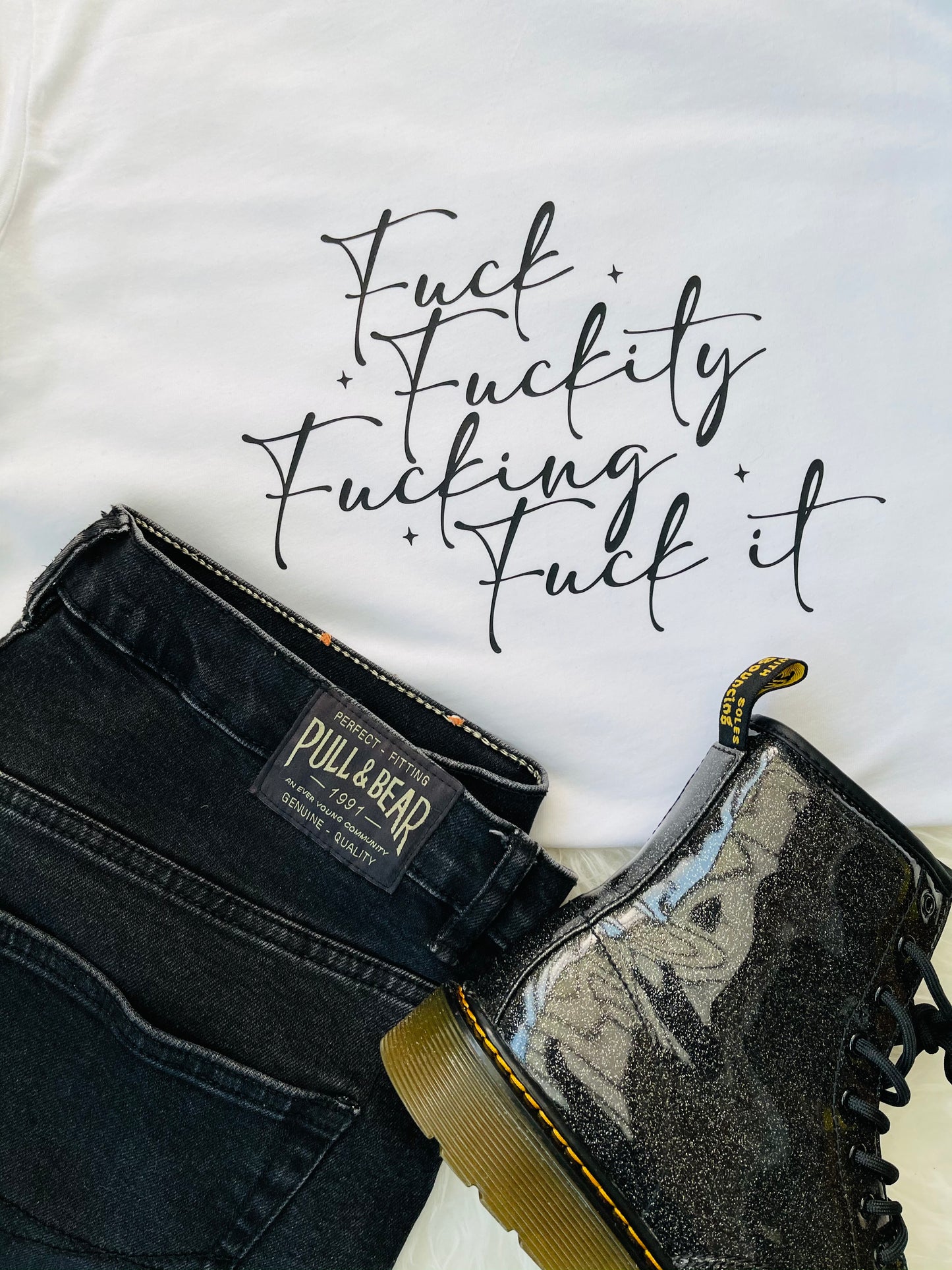 Fuck, Fuckity, Fucking , Fuck it : Sweary Slogan T-shirt