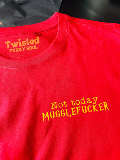 Not Today, Muggle Fucker : Sweary Slogan T-shirt