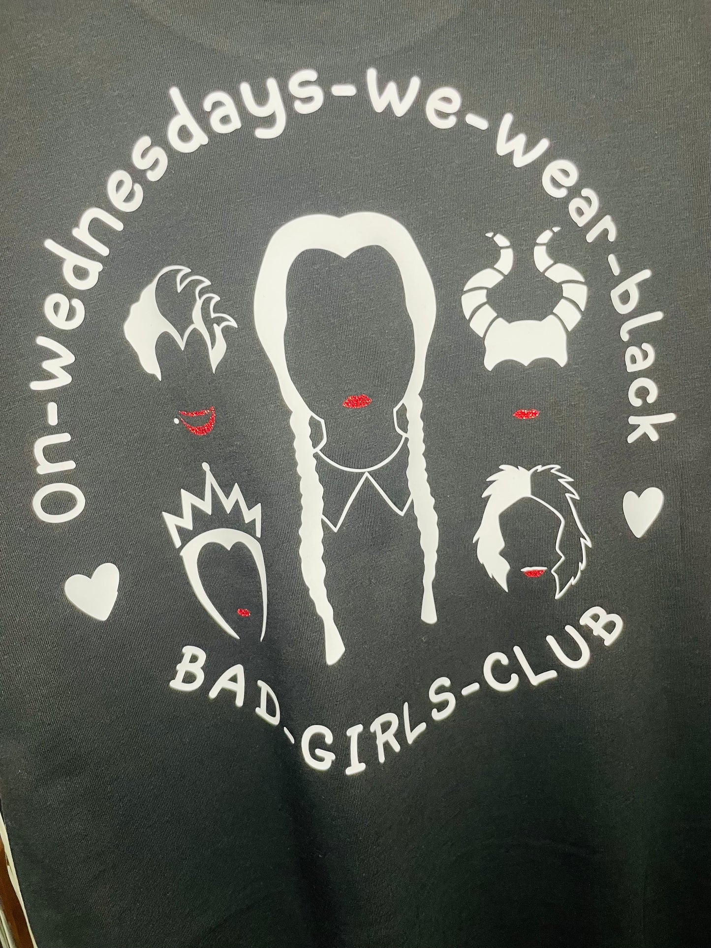 Bad Girls Club, On Wednesdays we wear black, villain T-shirt