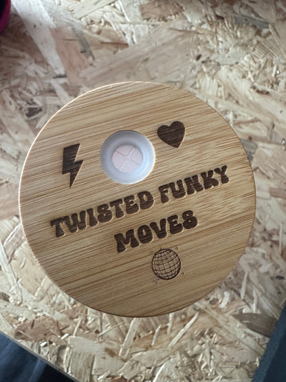 Shimmy, Shake & Hydrate !  Frosted Glass Tumbler
