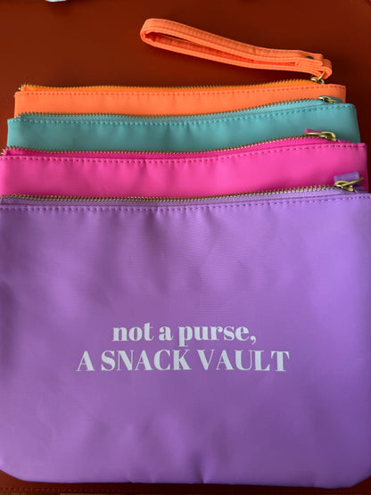 Not a Purse, a Snack Vault Wristlet Pouch