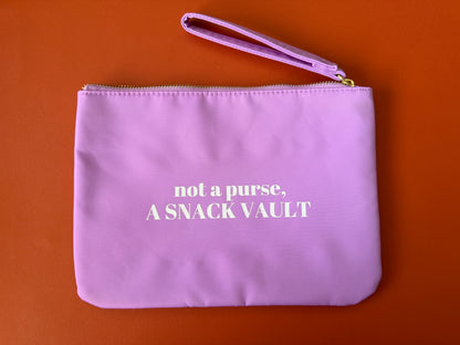 Not a Purse, a Snack Vault Wristlet Pouch