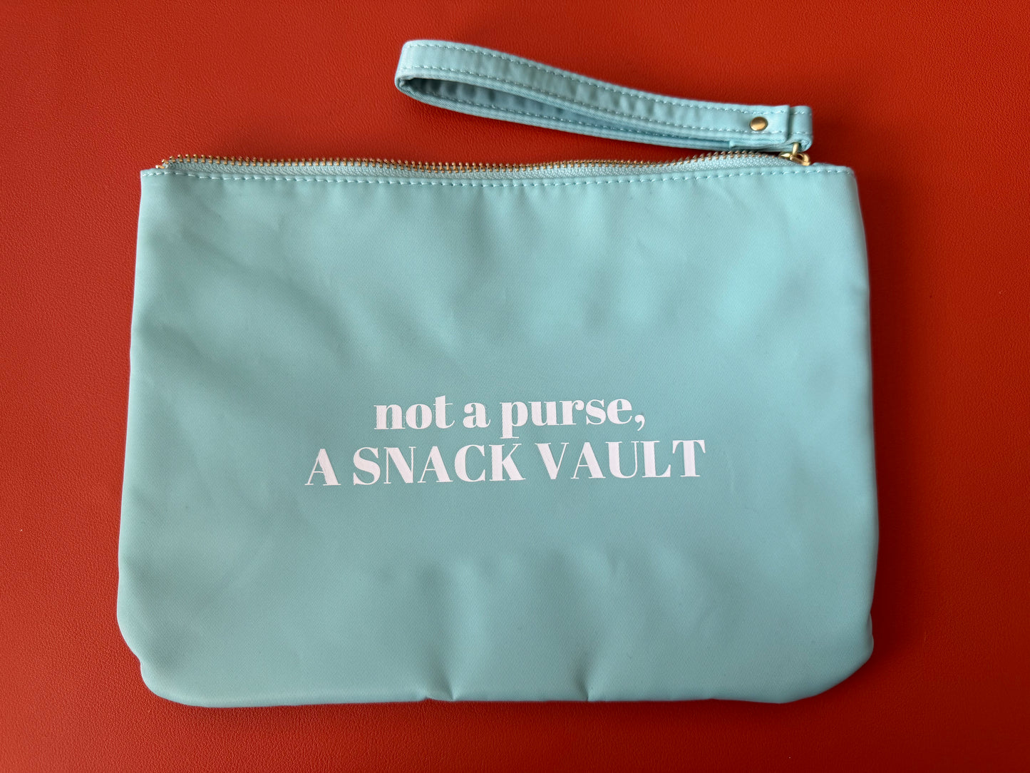 Not a Purse, a Snack Vault Wristlet Pouch