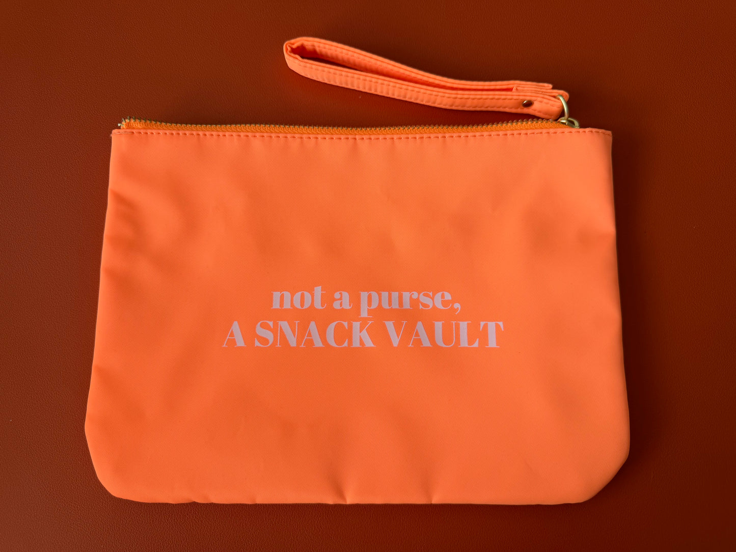 Not a Purse, a Snack Vault Wristlet Pouch