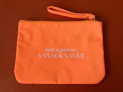 Not a Purse, a Snack Vault Wristlet Pouch
