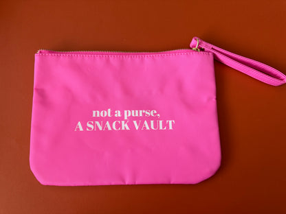 Not a Purse, a Snack Vault Wristlet Pouch