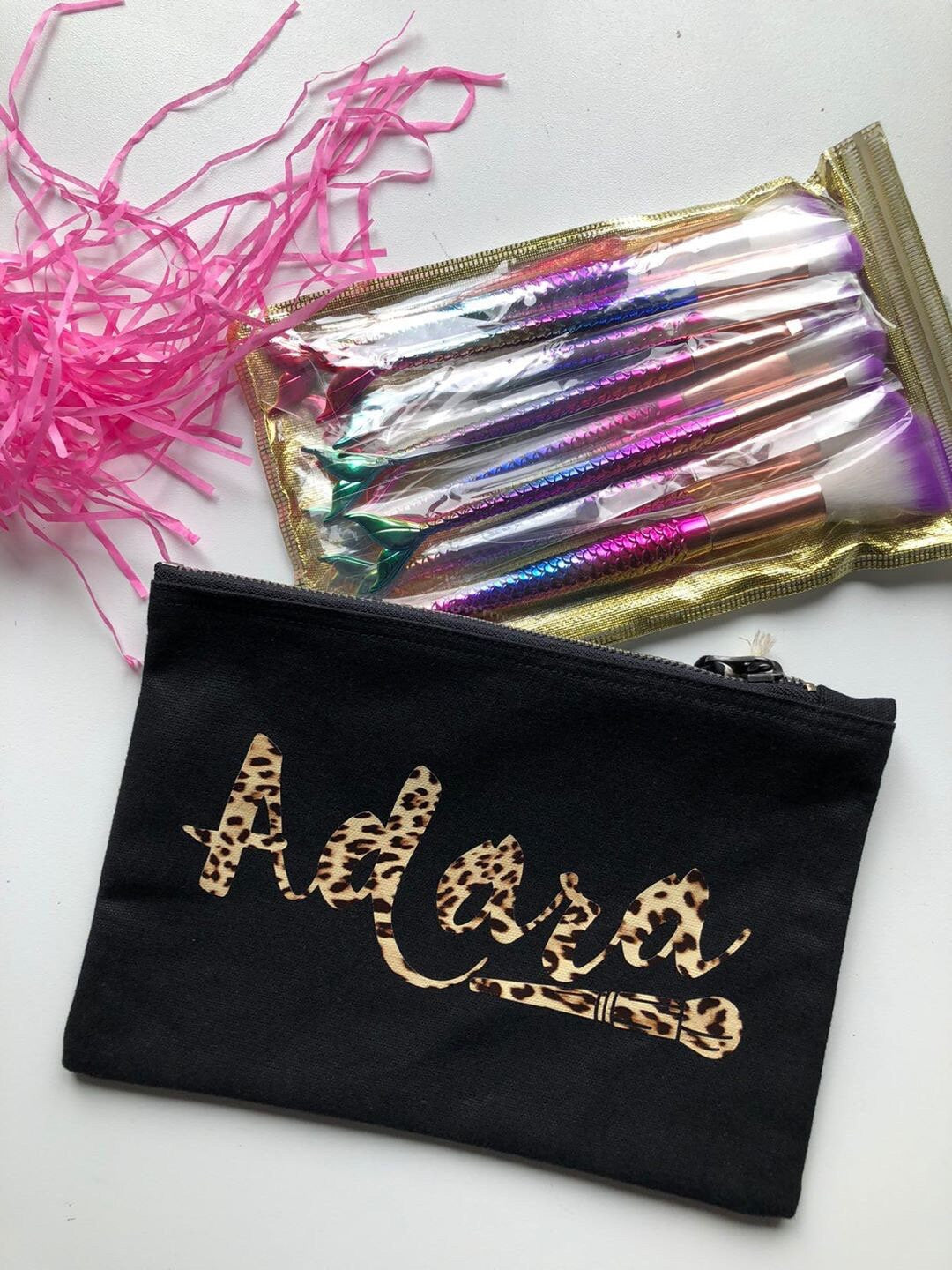 Personalised Name Accessory Pouch / Make Up Bag