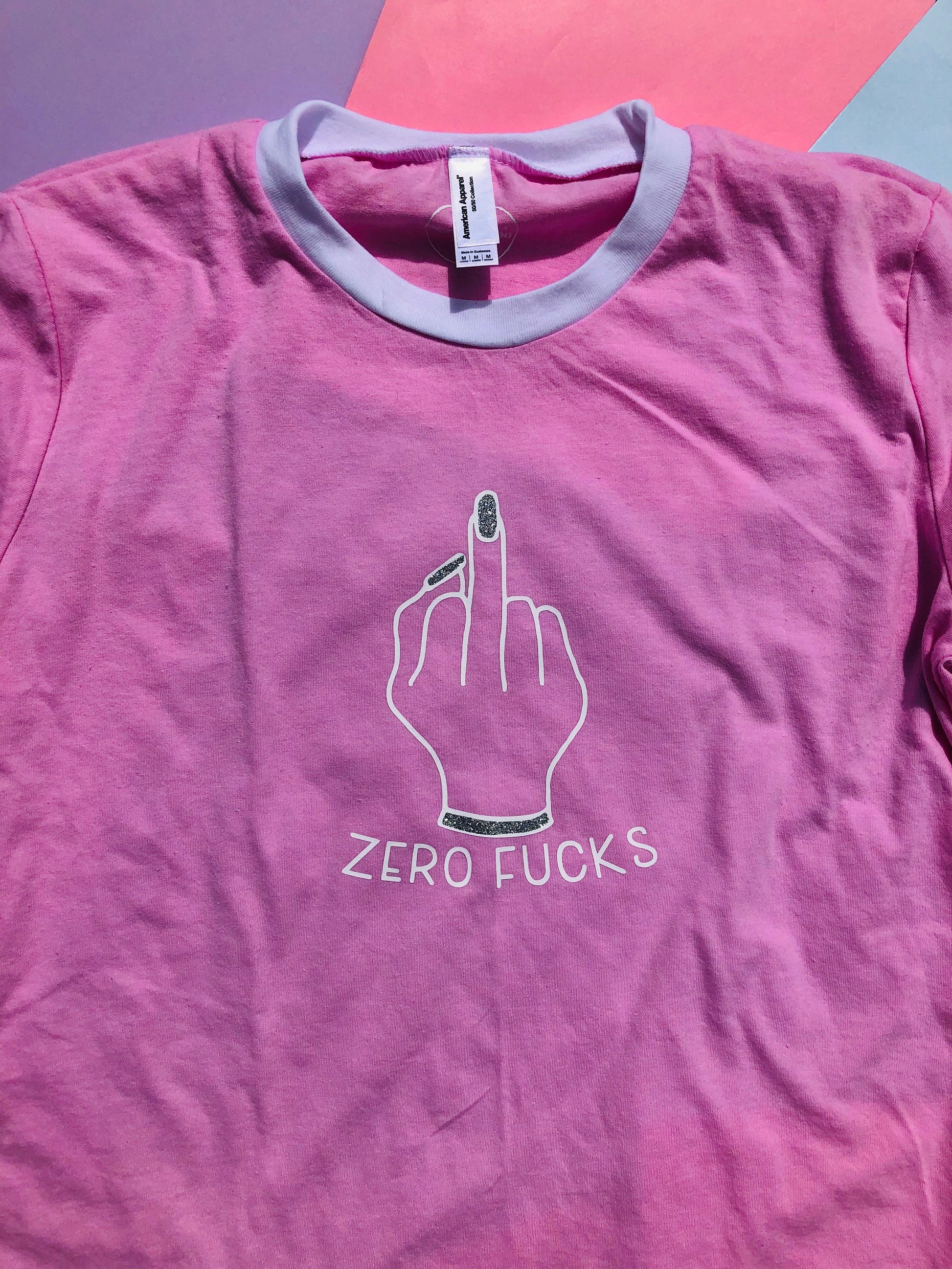 Zero Fucks Slogan T-shirt